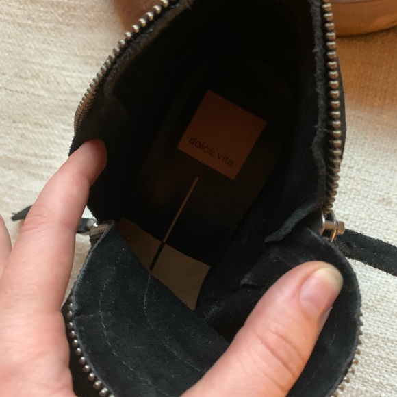 Dolce Vita Suede Heeled Booties - Picture 4 of 7